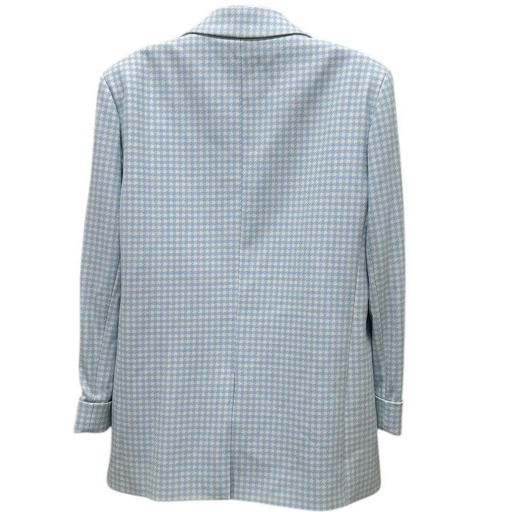 Alice + Olivia Justin Gingham Double Breasted Blazer - Picture 5 of 7